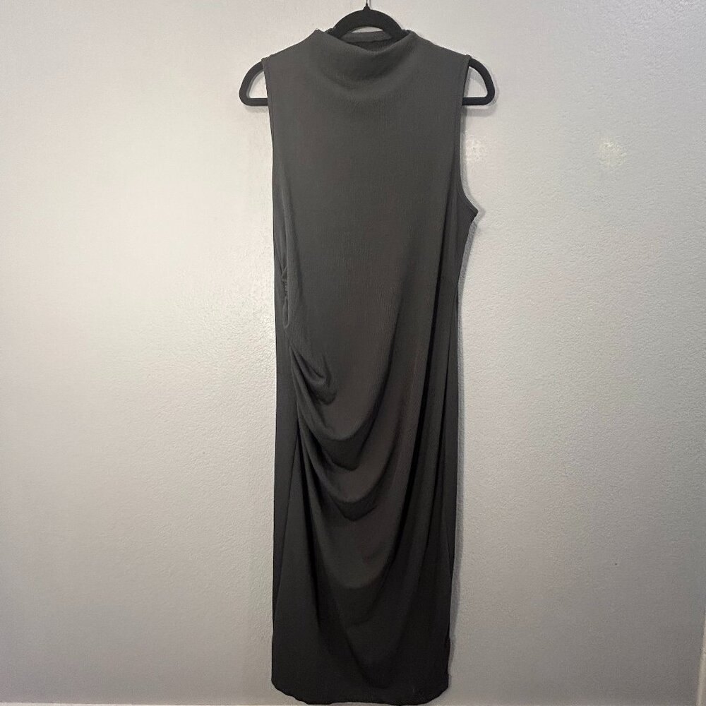 🖤 ✨ Graphite Smooth Sculpt Maxi Dress – Bodycon Mid-Maxi ✨